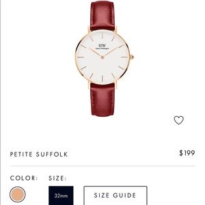 Daniel Wellington leather watch NEVER WORN